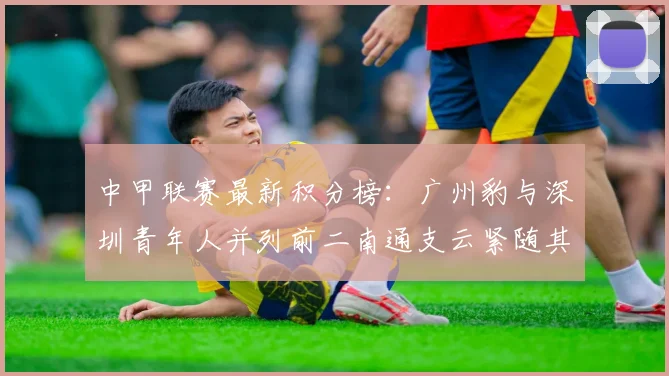 中甲联赛最新积分榜：广州豹与深圳青年人并列前二南通支云紧随其后